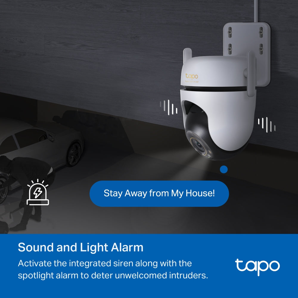 3K 5MP Outdoor Pan/Tilt Wired Camera | Tapo C530WS